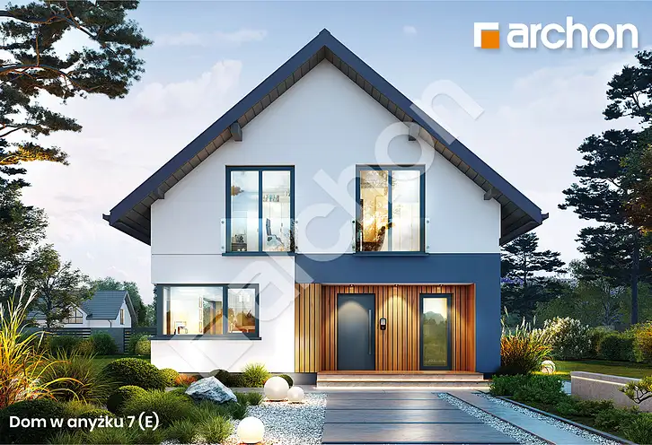 Ten gotowy projekt domu 147 m² jest idealny na wąską działkę